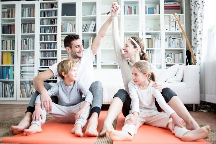 idées d'exercice physique en famille